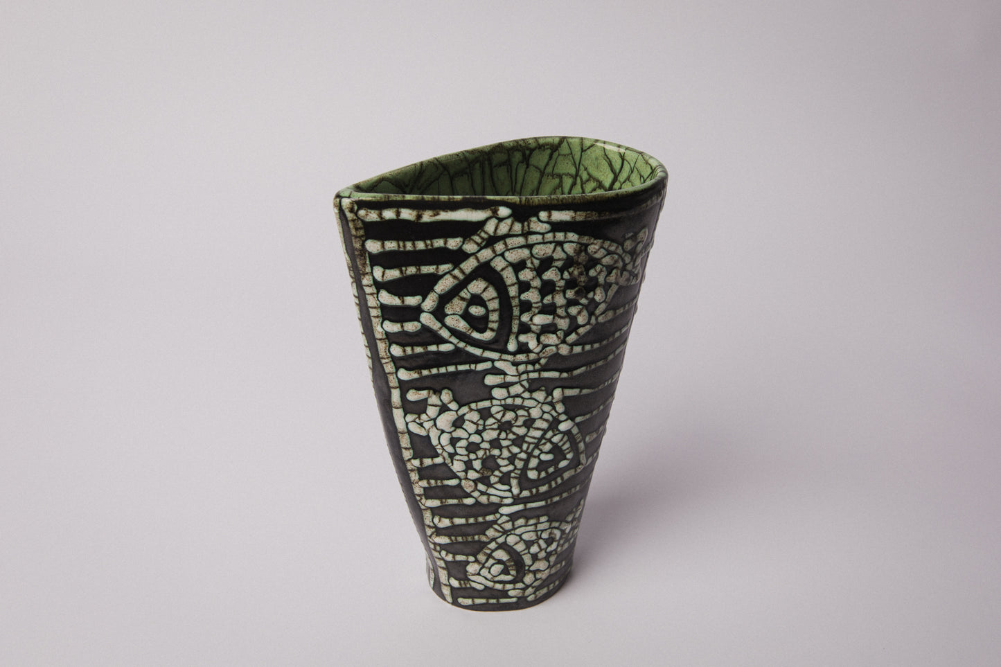 Géza Gorka Fish motif JUG - Iparművészeti Vállalat Edition _ 1326