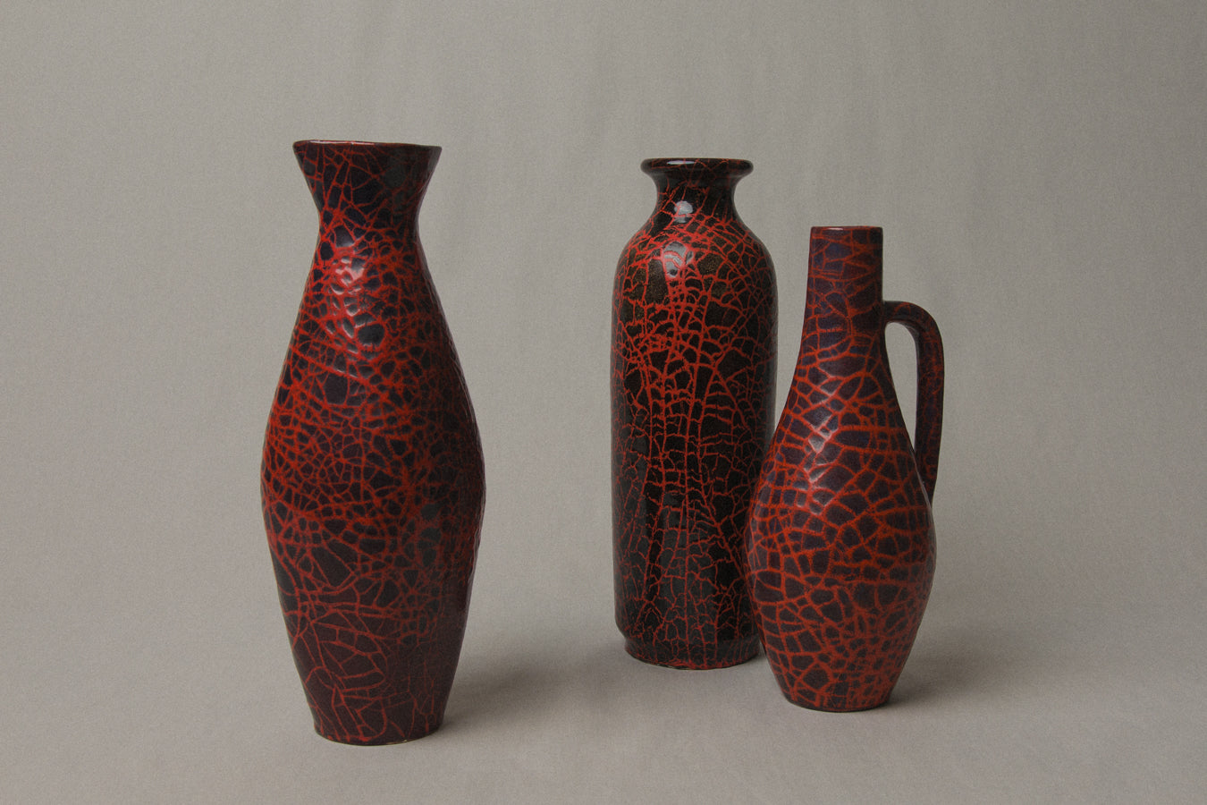 Visually crackled VASE by Éva Bod _ 1009