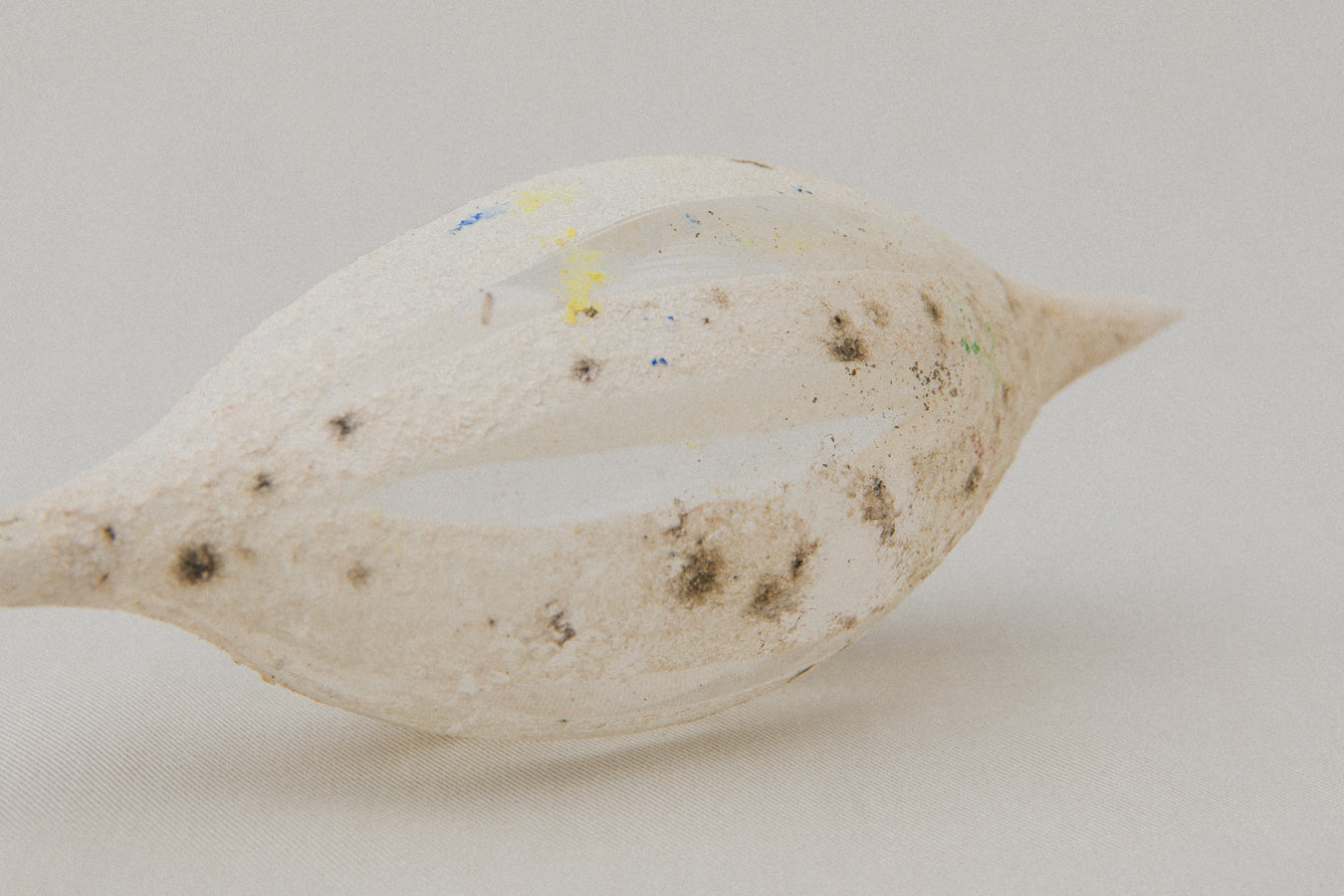 Vintage spindle GLASS ORNAMENT _ 1088