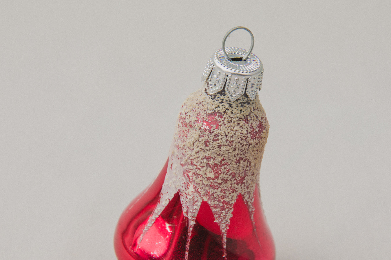 Vintage bell-shaped GLASS ORNAMENT _ 1108