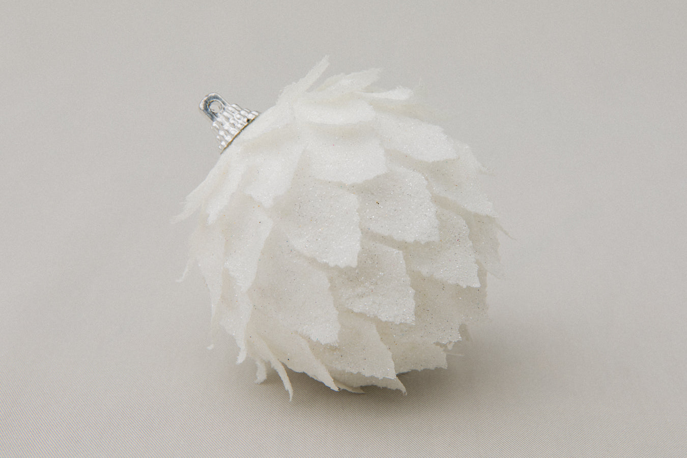 White pine-cone ORNAMENT _ 1137