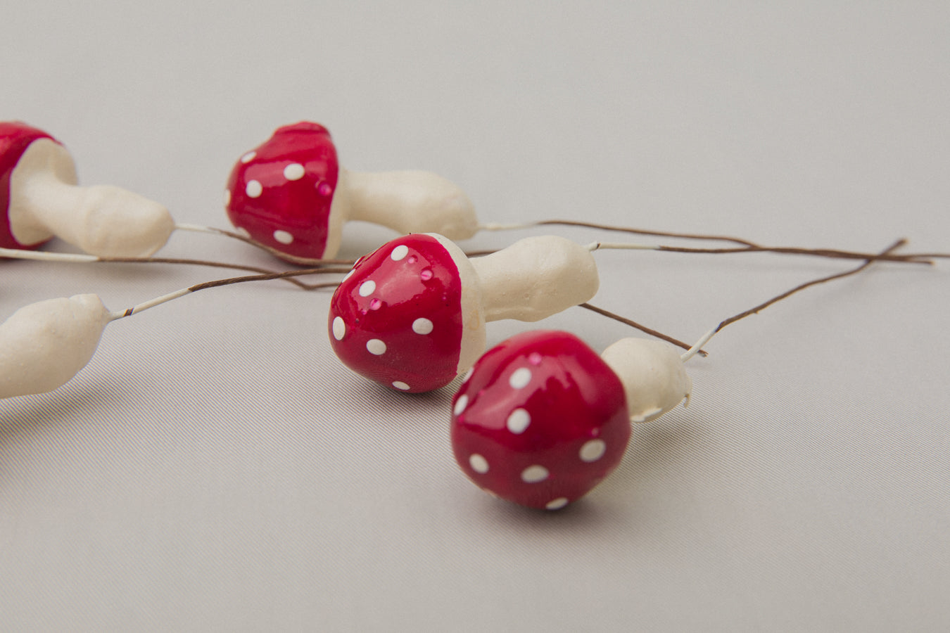 Medium red mushroom ORNAMENTS