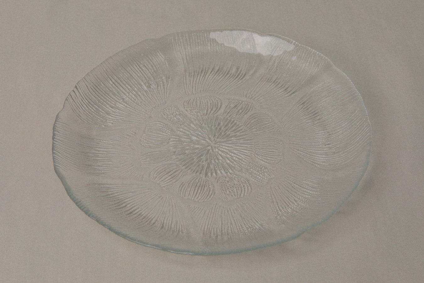 Textured glass DESSERT PLATE _ 1200