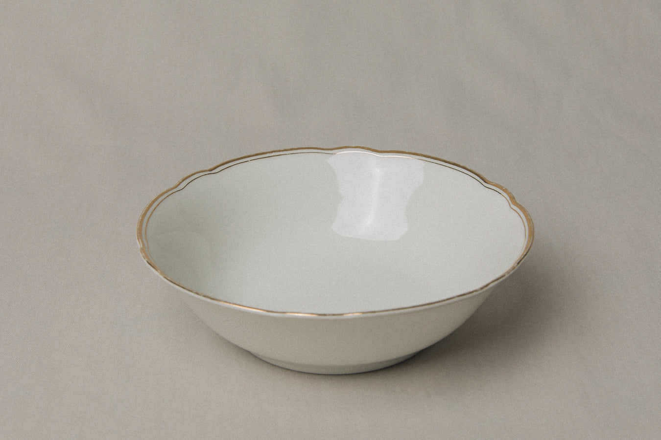 Vintage porcelain BOWL with gold stripe _ 1228
