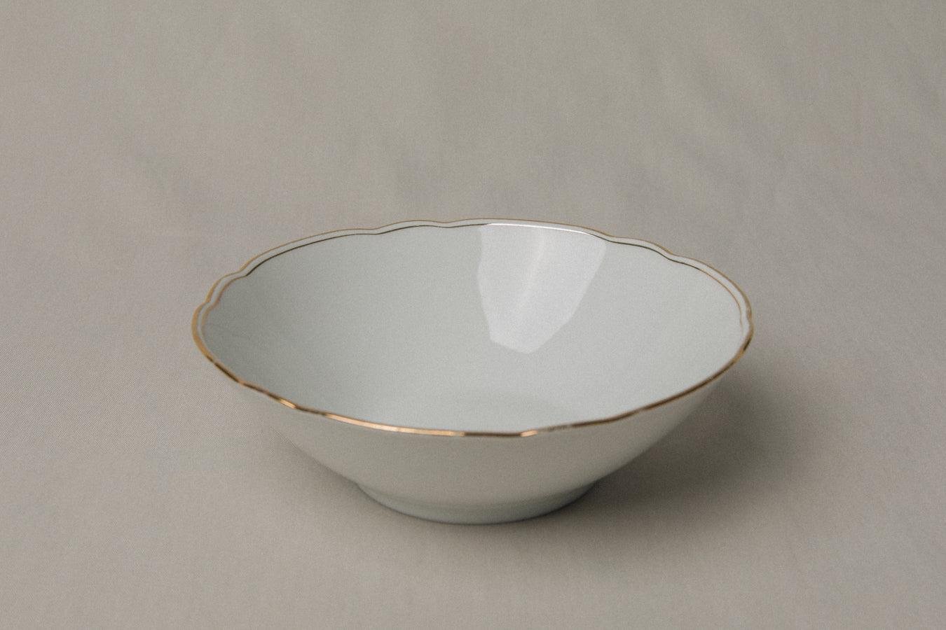 Vintage porcelain BOWL with gold stripe _ 1229