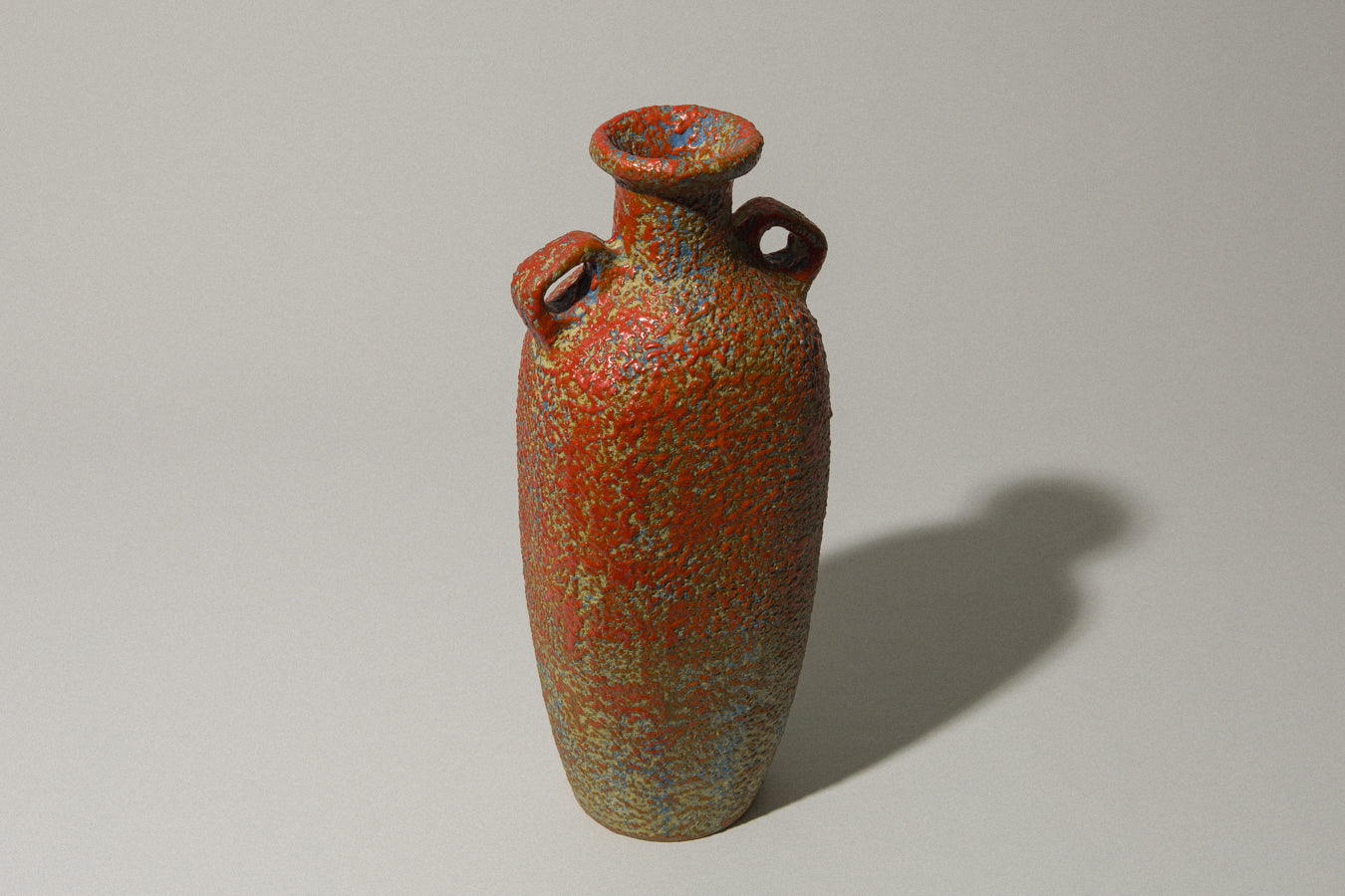 Medium two-handled VASE by Pesthidegkút Ceramics Factory _ 761