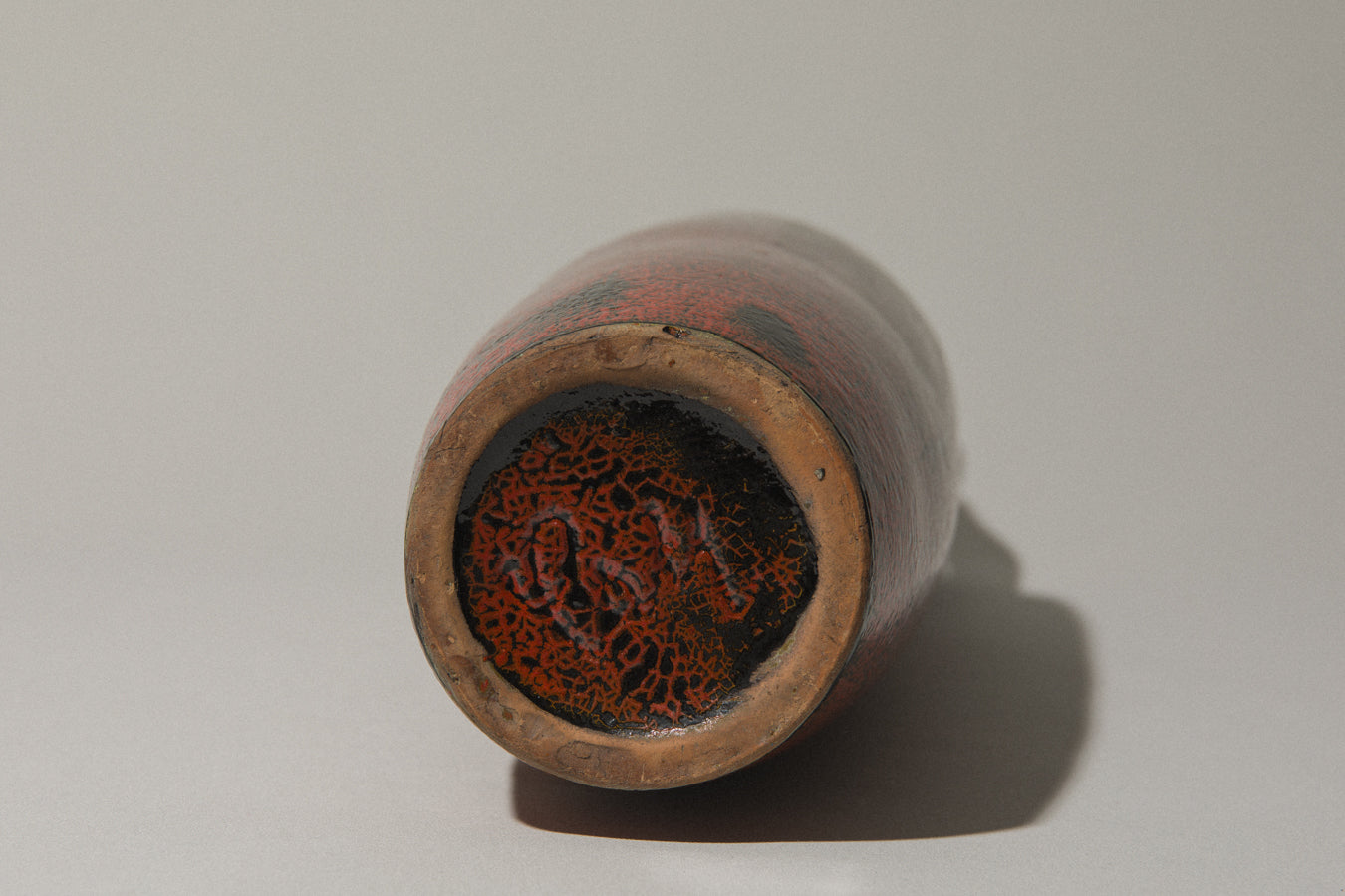 Tall handled VASE by Margit Csizmadia