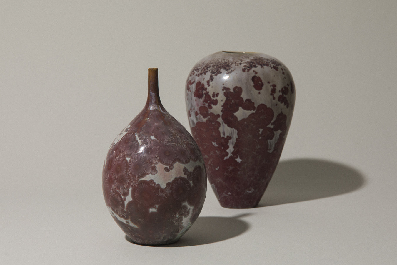 Porcelain VASE with crystalline-glaze