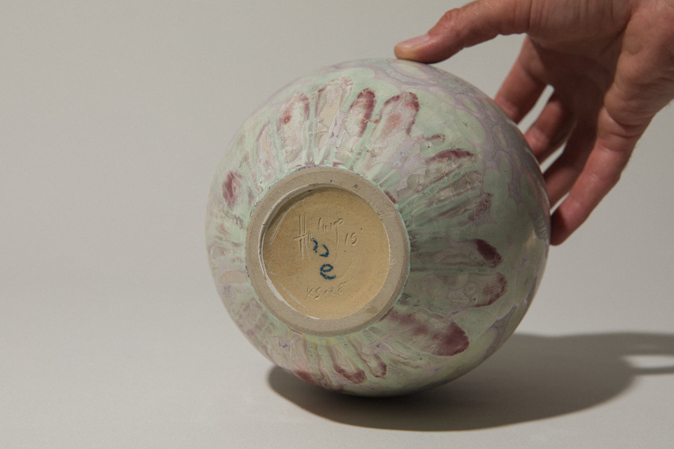 Porcelain VASE with crystalline-glaze