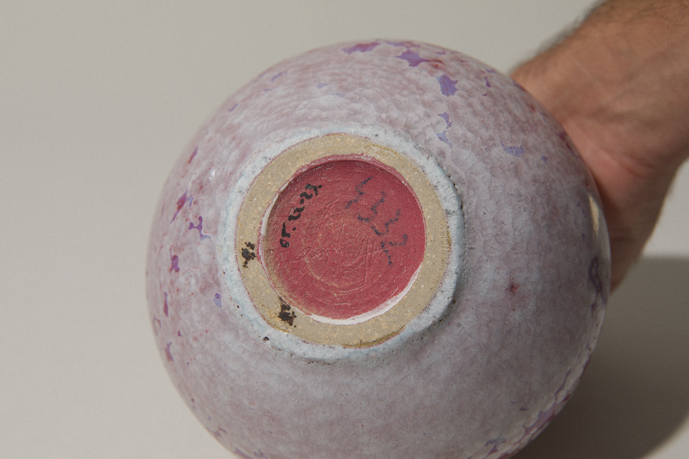 Porcelain VASE with crystalline-glaze