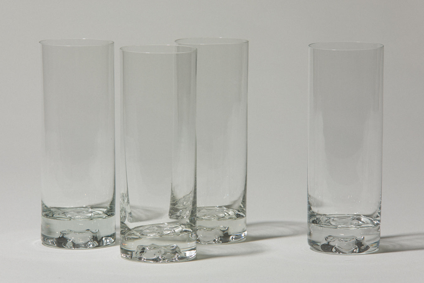 Set of four drinking GLASSES