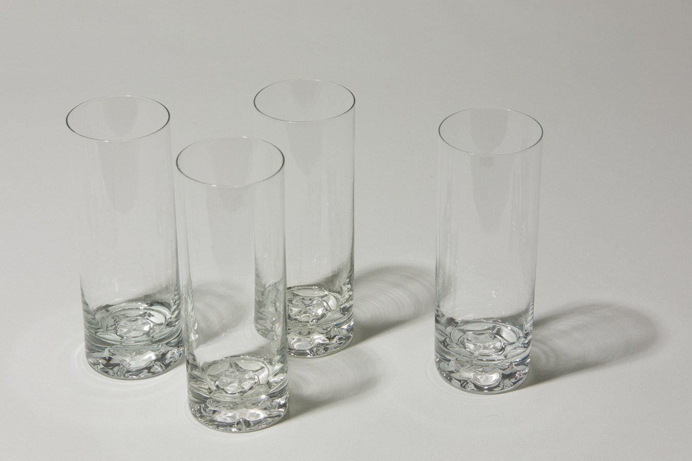 Set of four drinking GLASSES