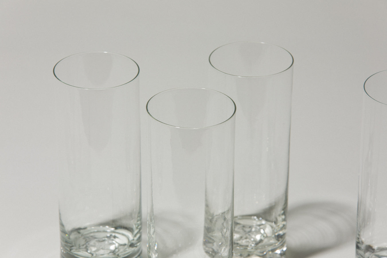 Set of four drinking GLASSES