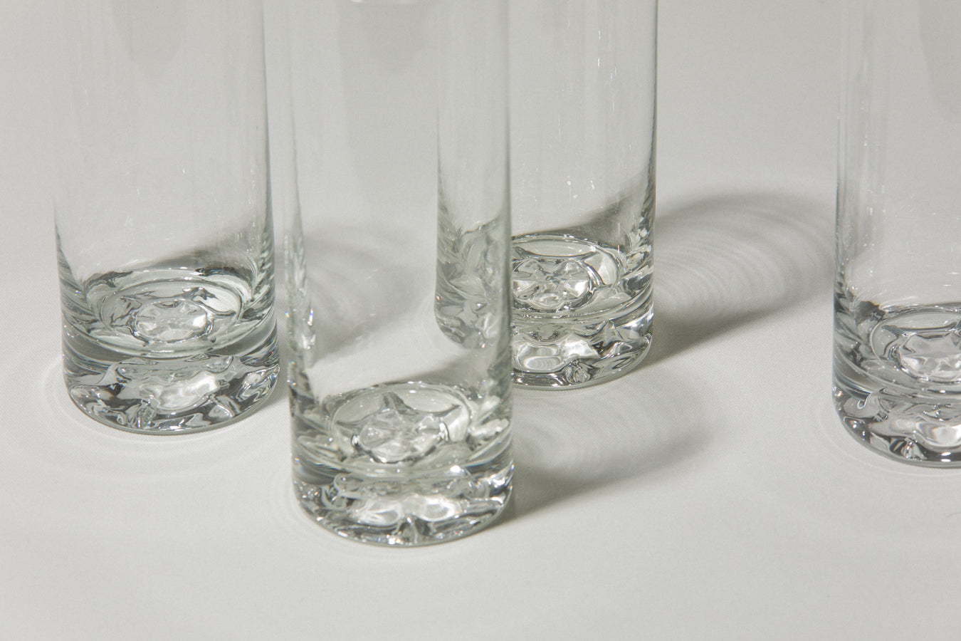 Set of four drinking GLASSES