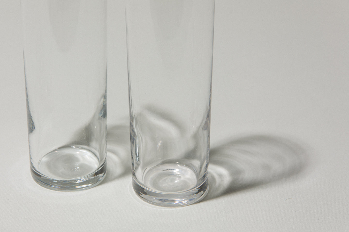 Set of two drinking GLASSES
