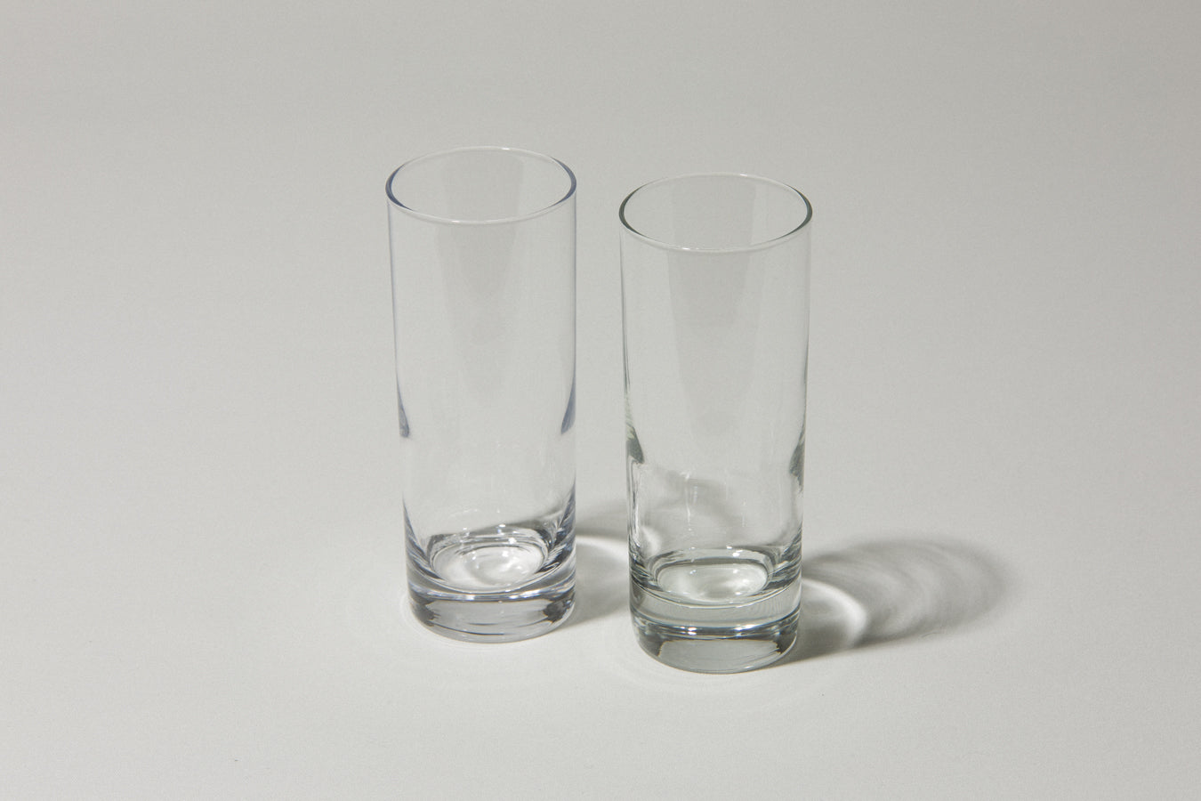 Set of two drinking GLASSES