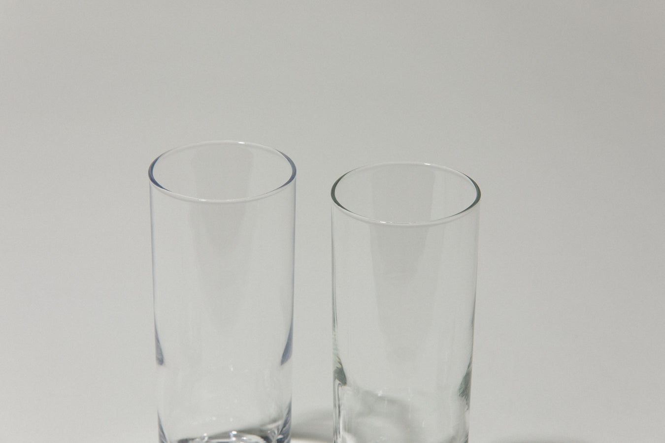 Set of two drinking GLASSES