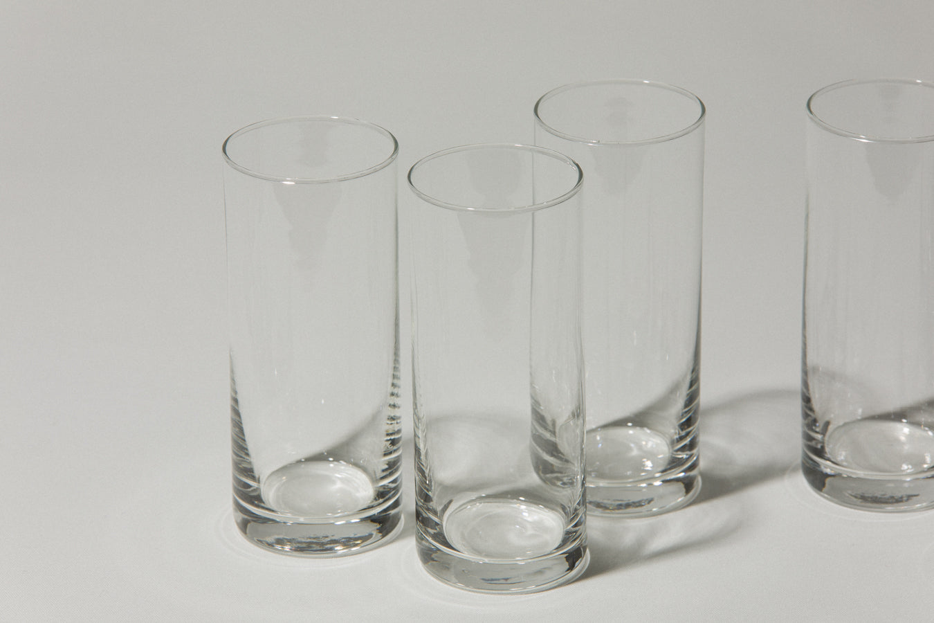 Set of five drinking GLASSES