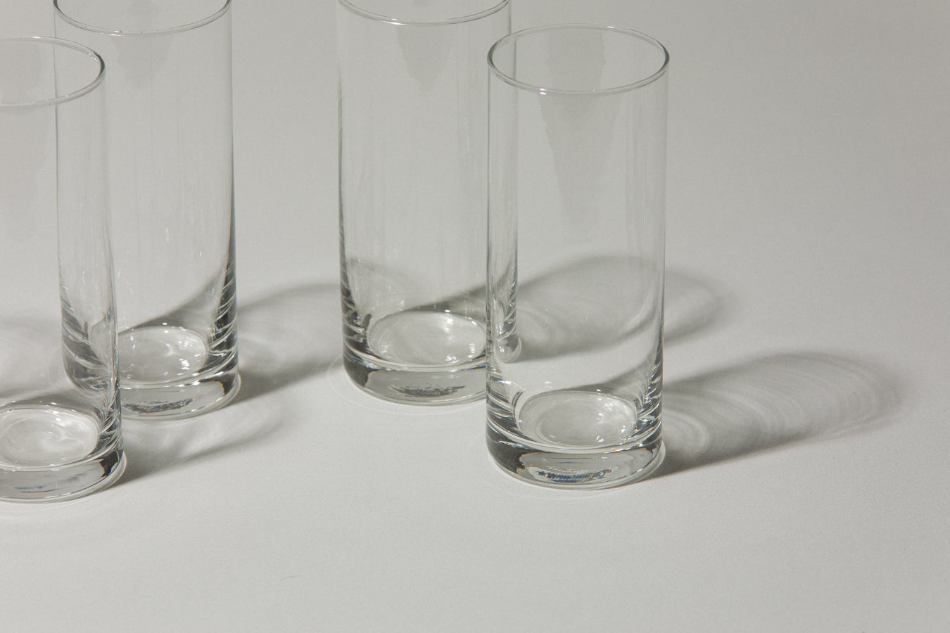 Set of five drinking GLASSES