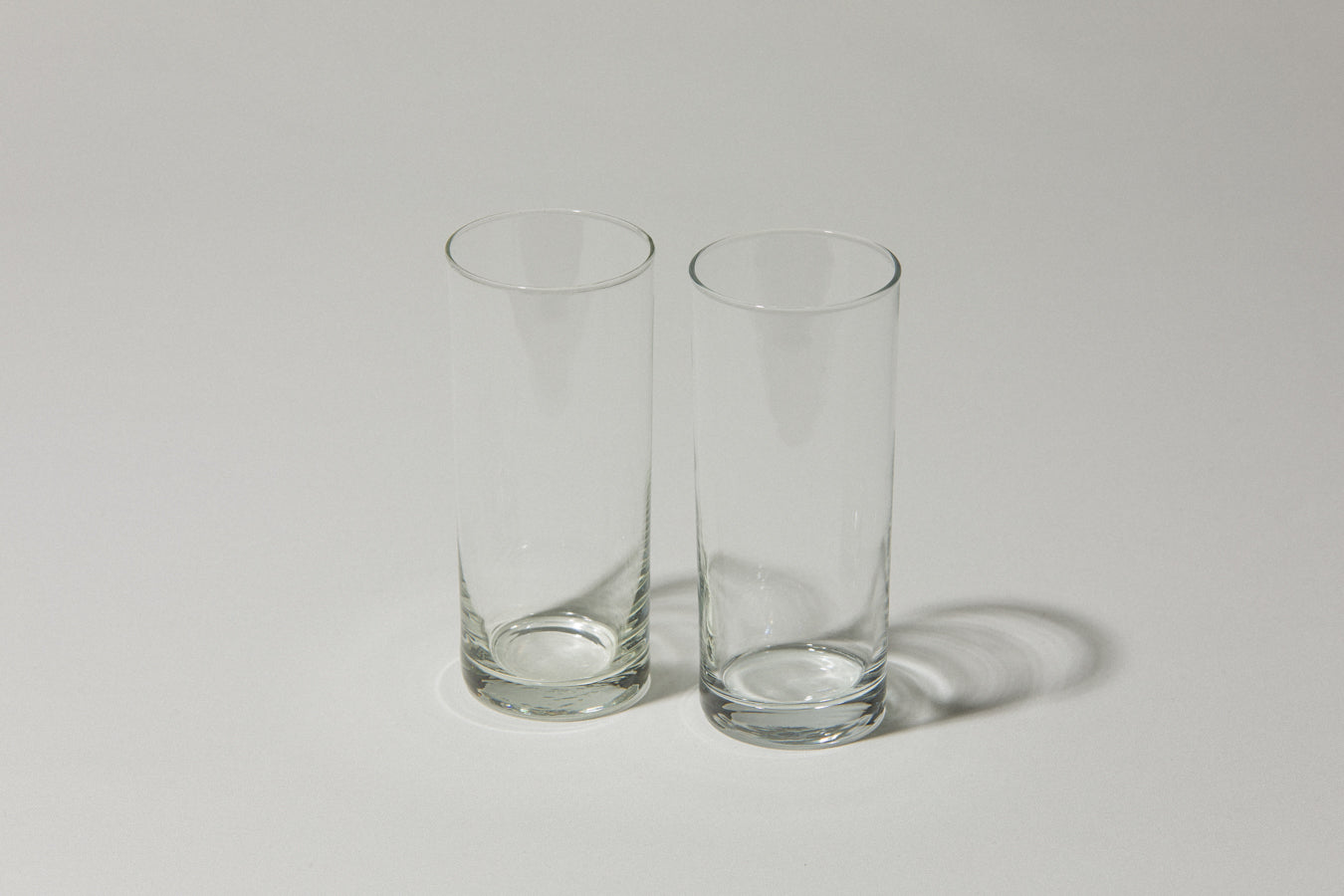 Set of two drinking GLASSES