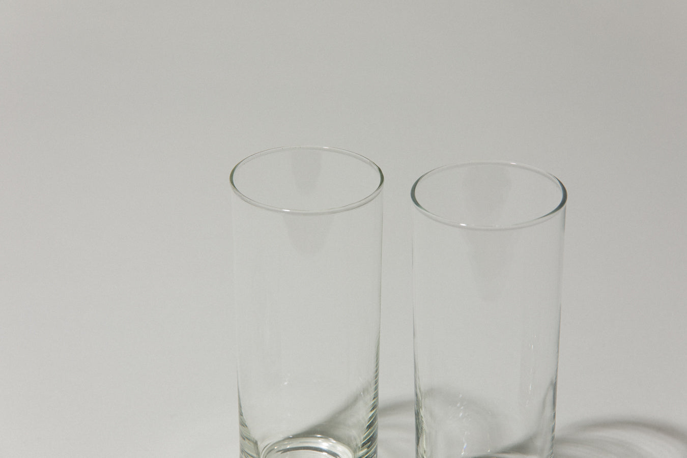 Set of two drinking GLASSES