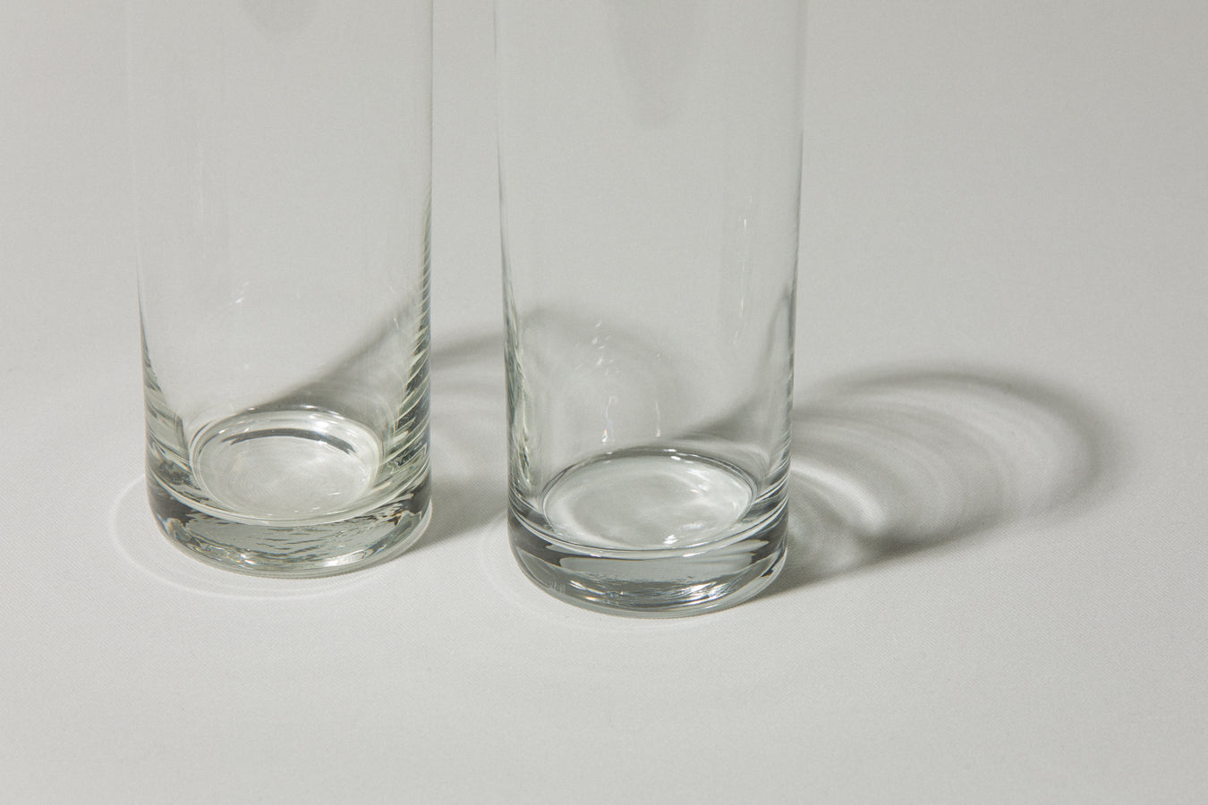 Set of two drinking GLASSES