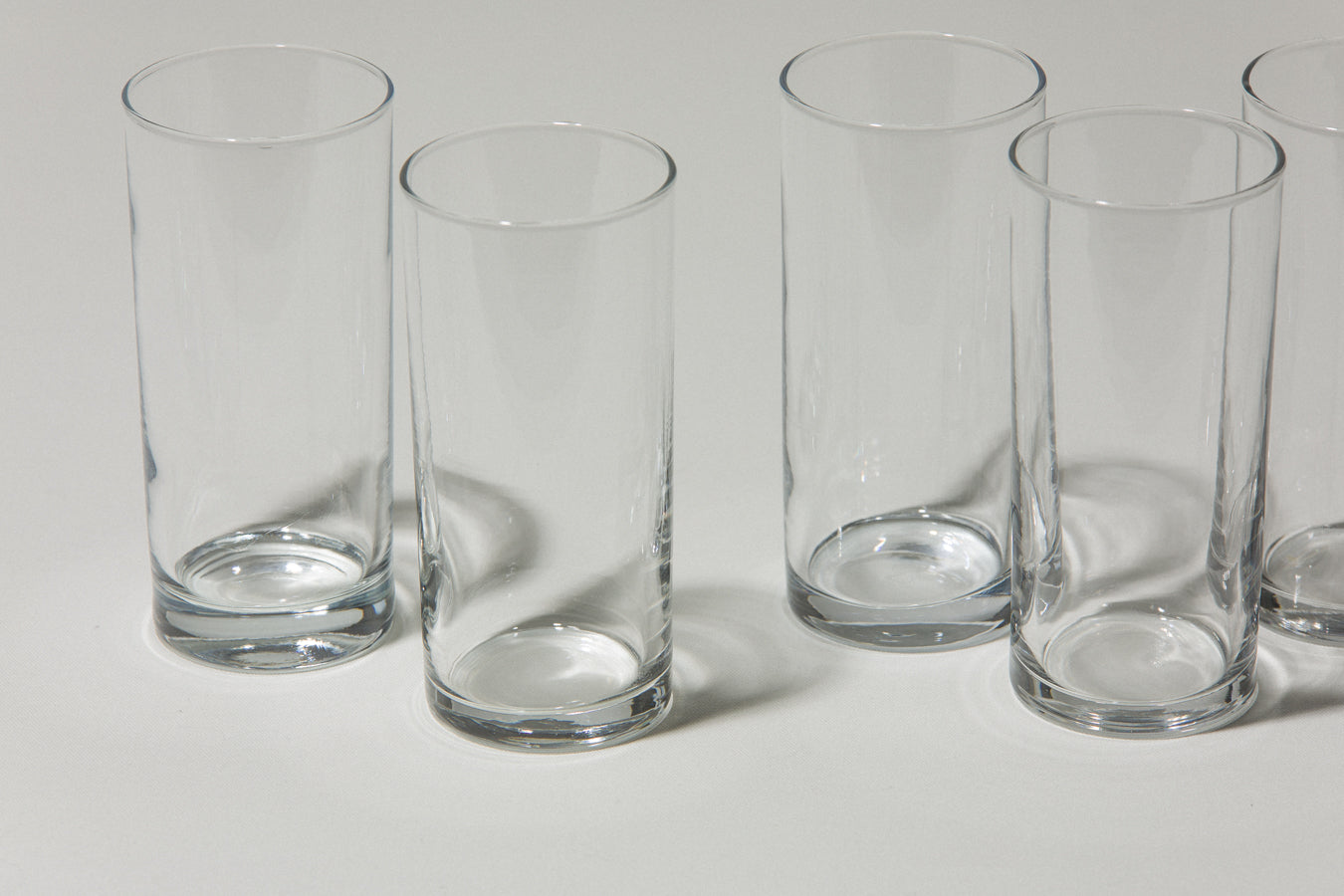 Set of five drinking GLASSES