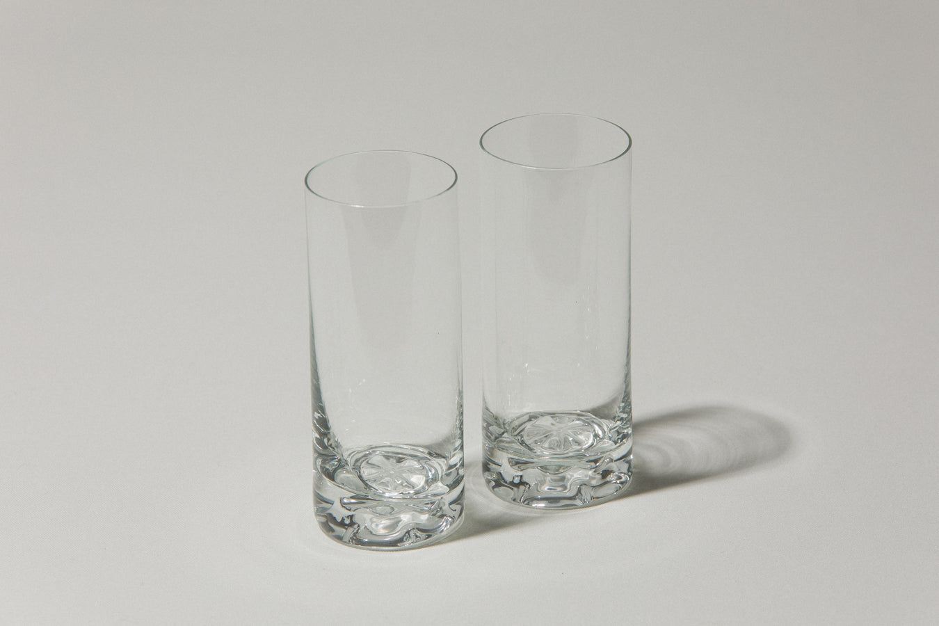 Set of two drinking GLASSES