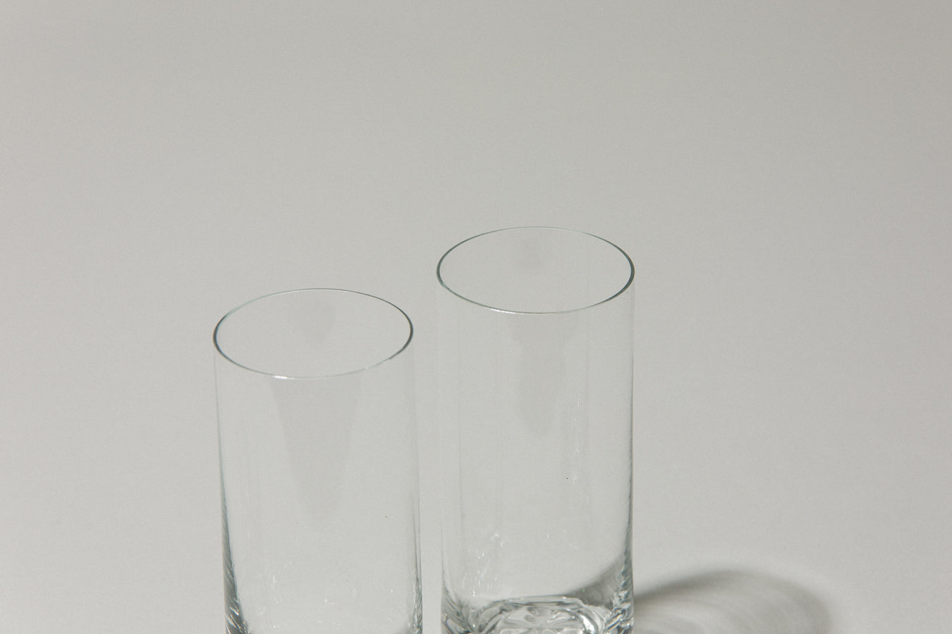 Set of two drinking GLASSES