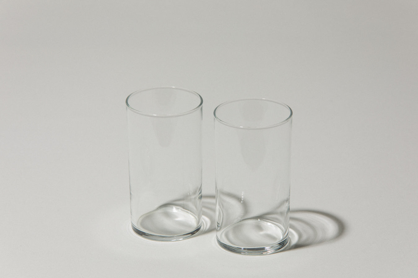Set of two drinking GLASSES