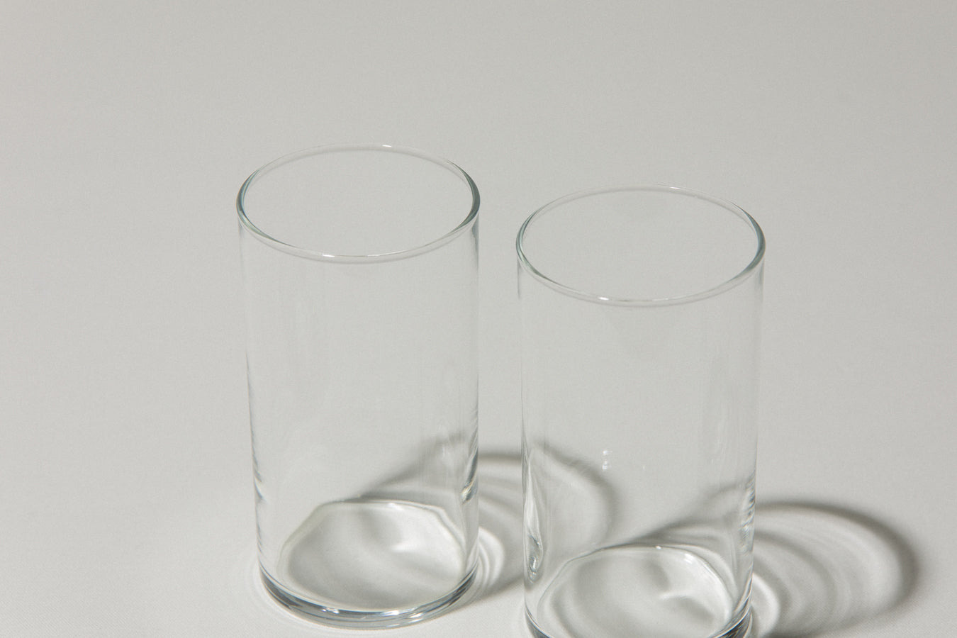 Set of two drinking GLASSES