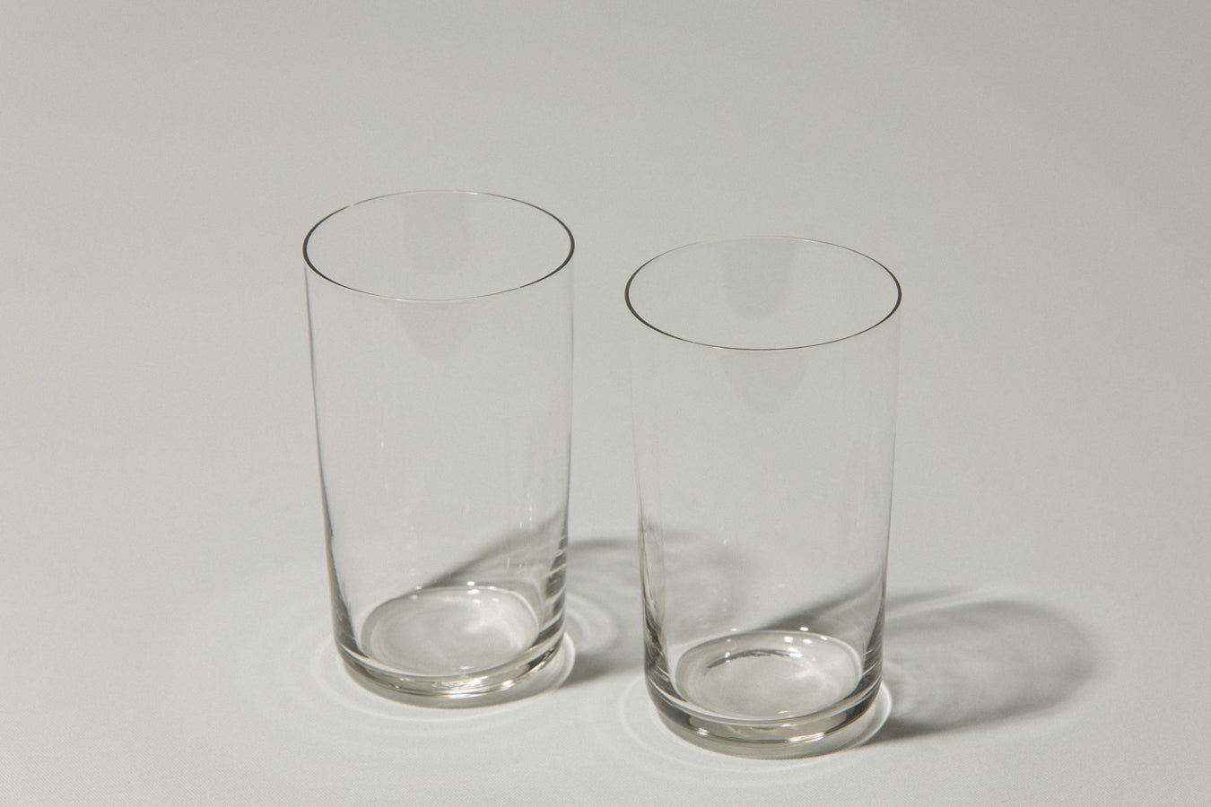 Set of two drinking GLASSES