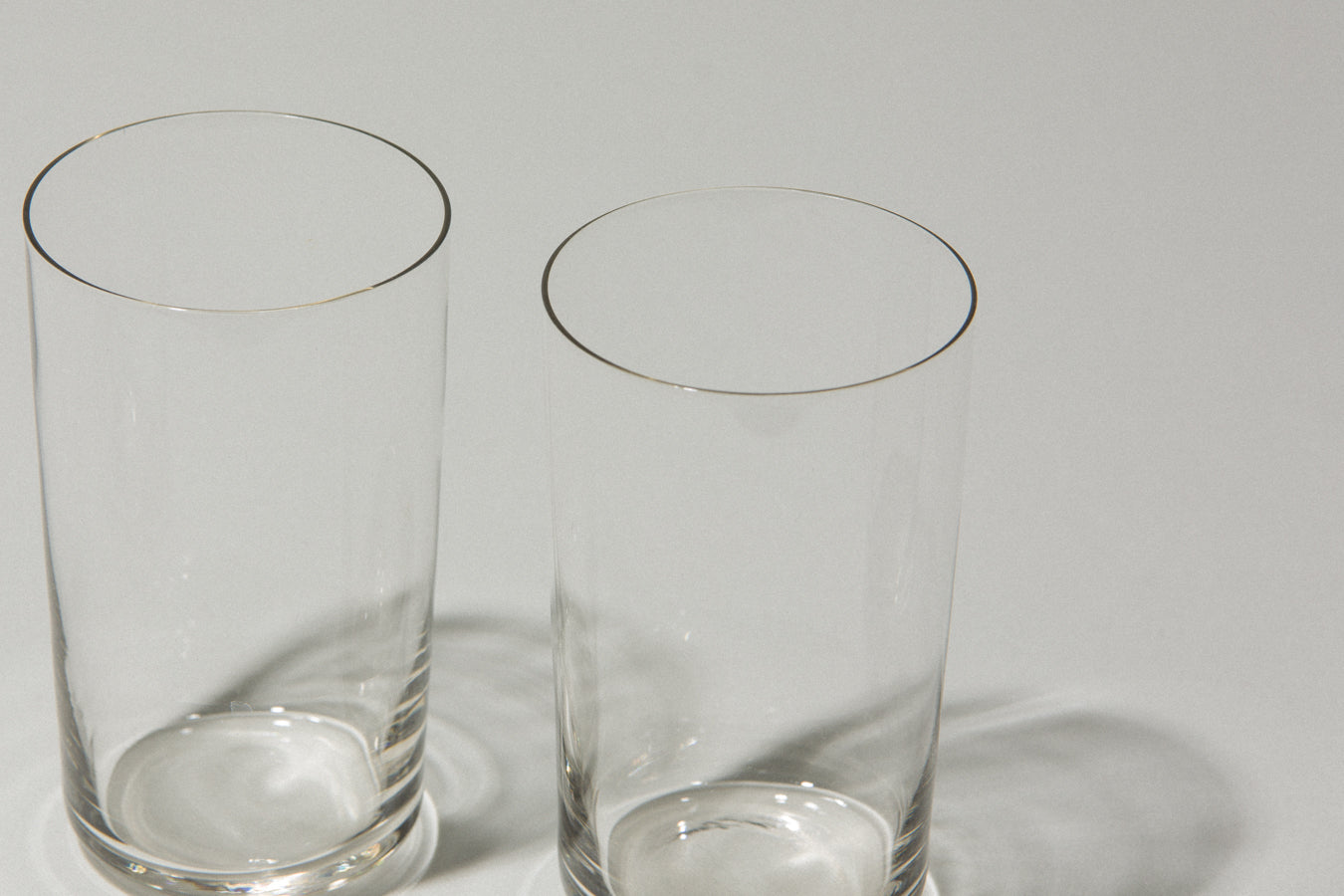 Set of two drinking GLASSES