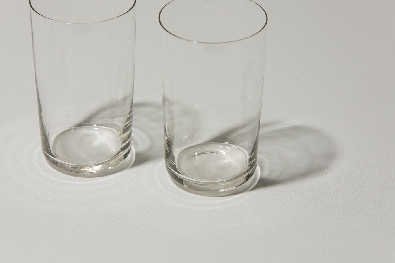 Set of two drinking GLASSES