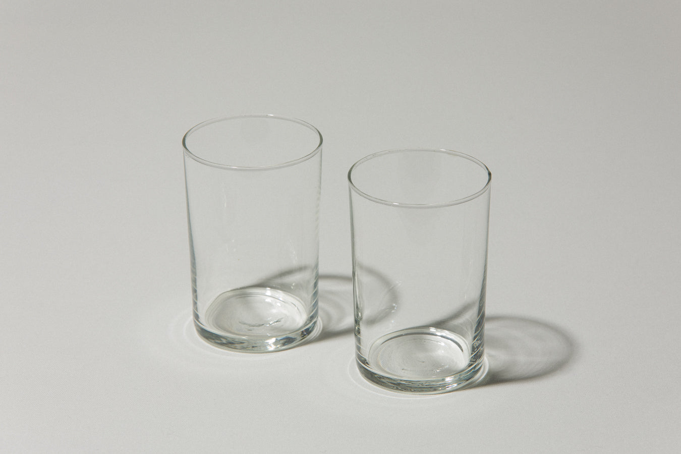 Set of two drinking GLASSES