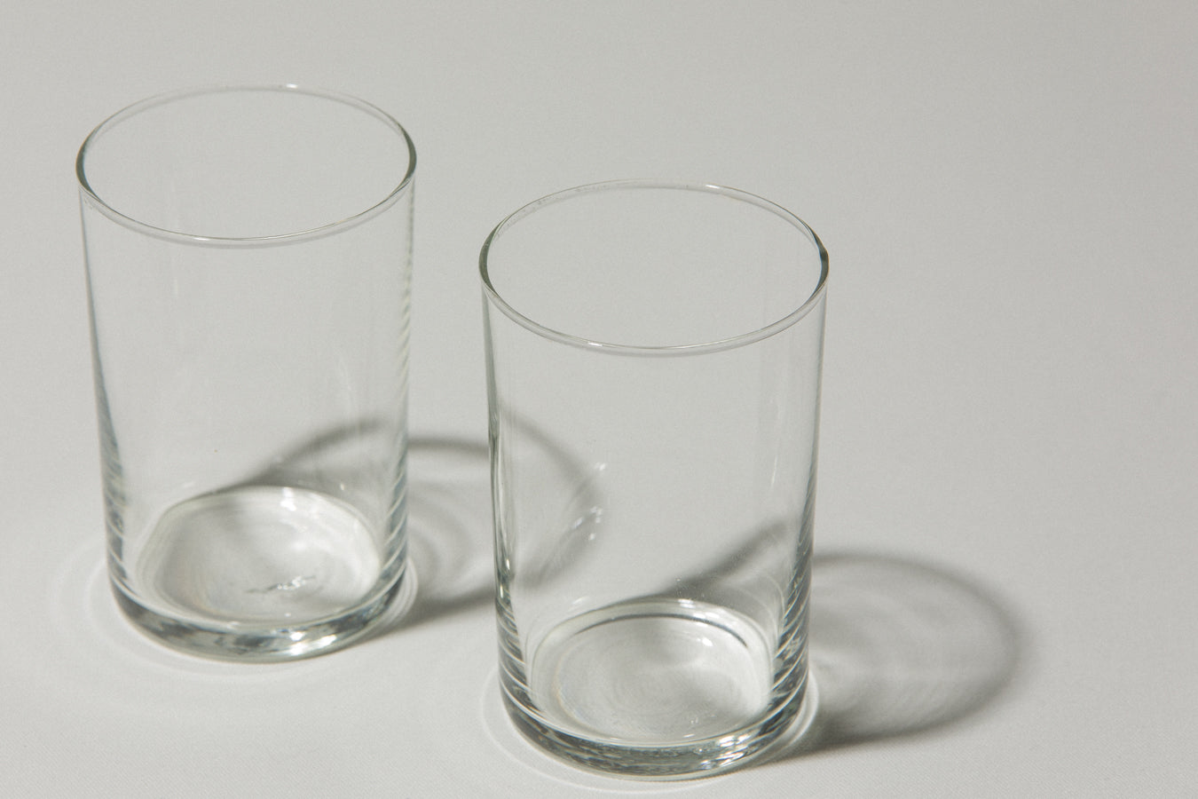 Set of two drinking GLASSES