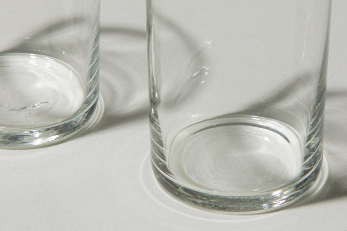 Set of two drinking GLASSES