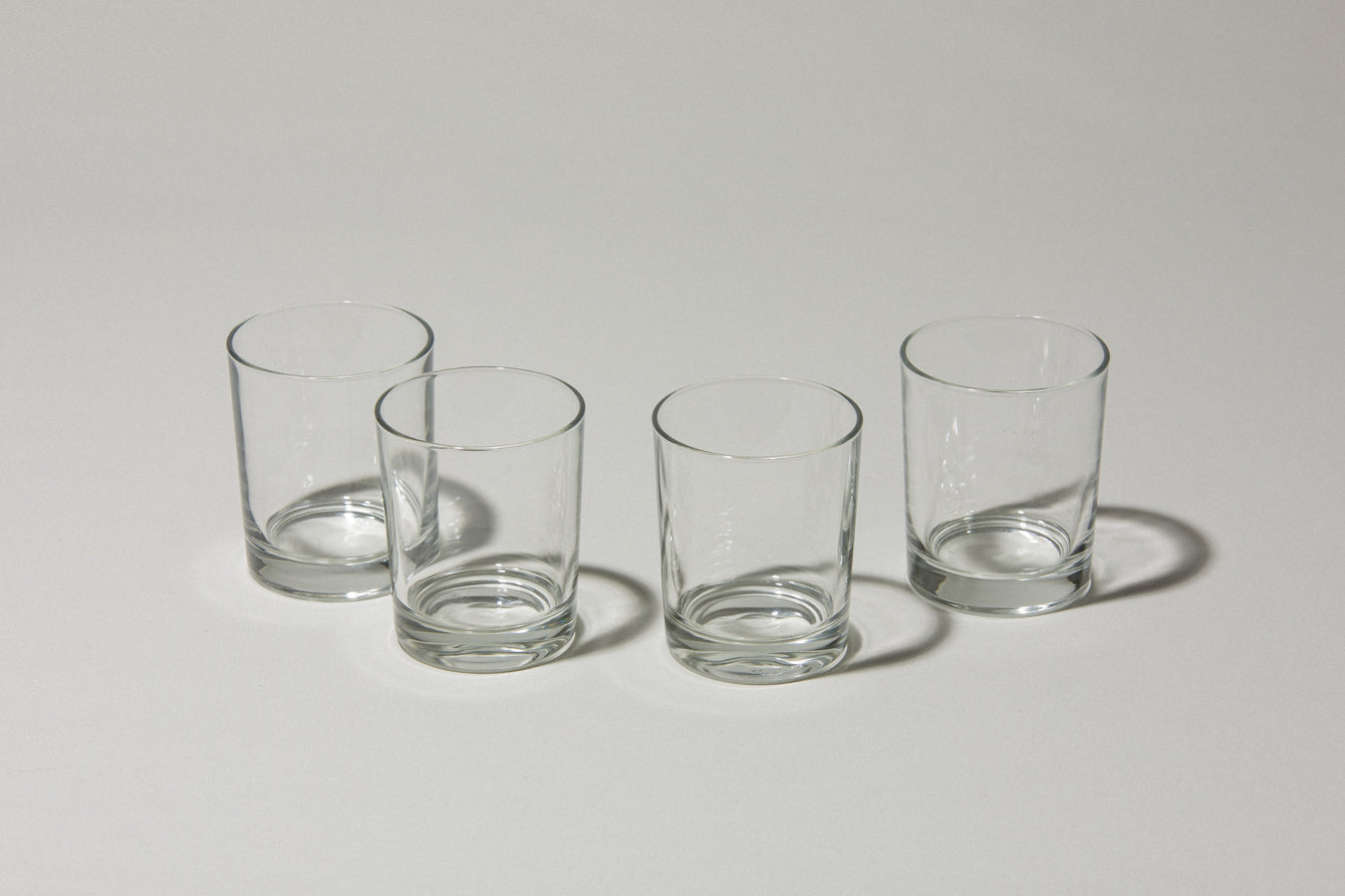 Set of four drinking GLASSES