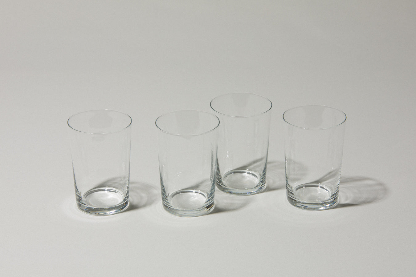 Set of four drinking GLASSES