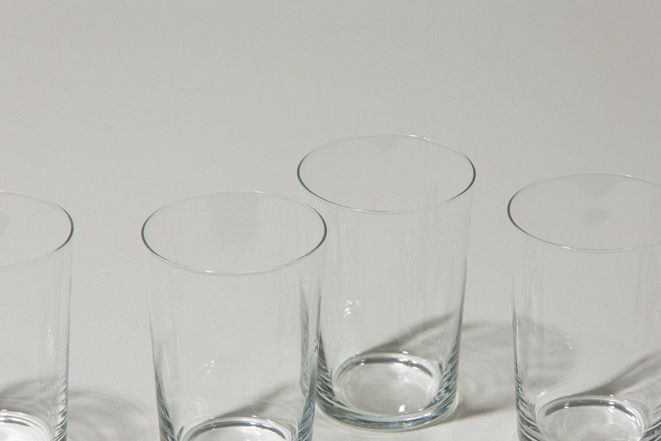 Set of four drinking GLASSES