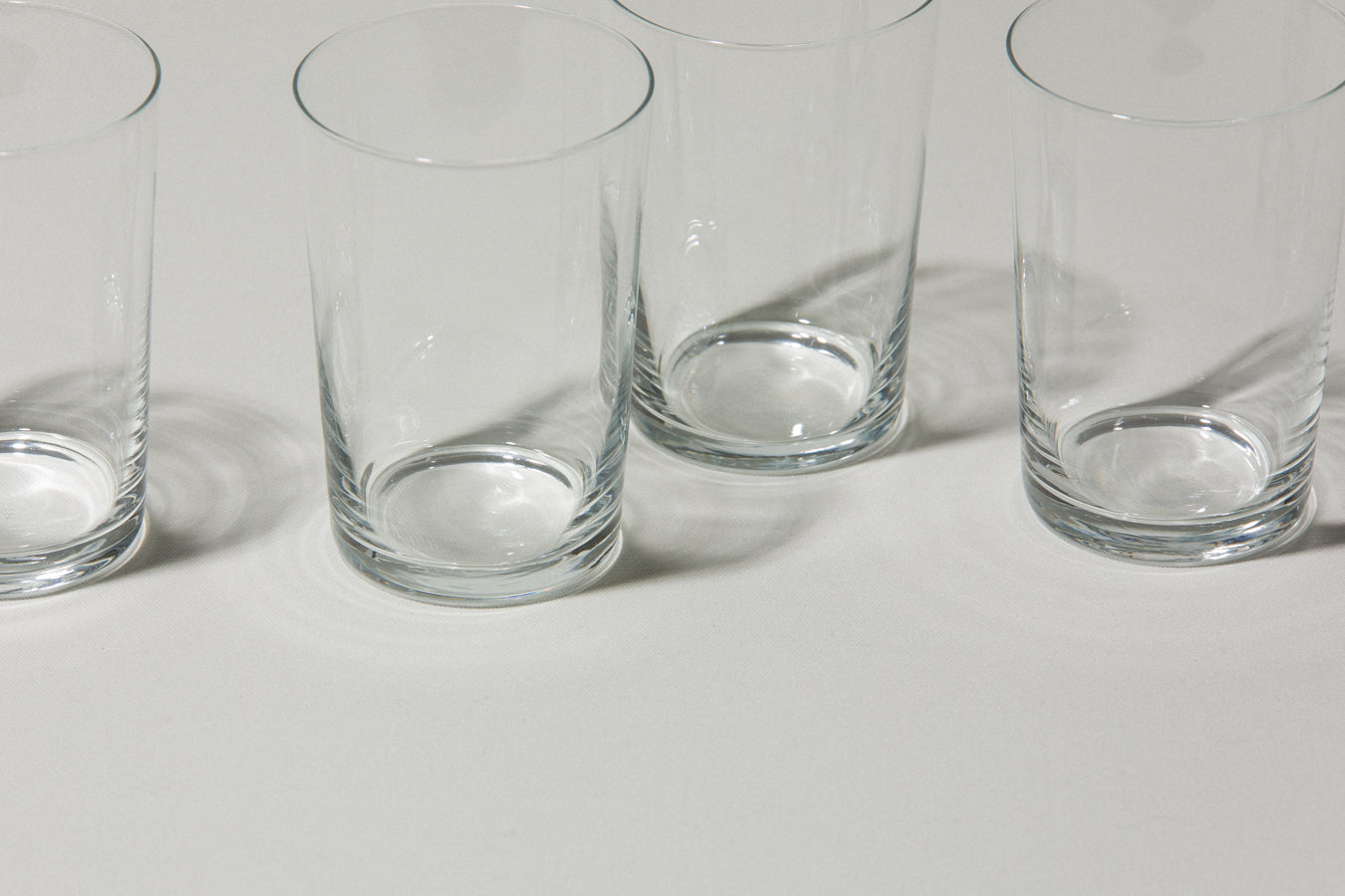 Set of four drinking GLASSES