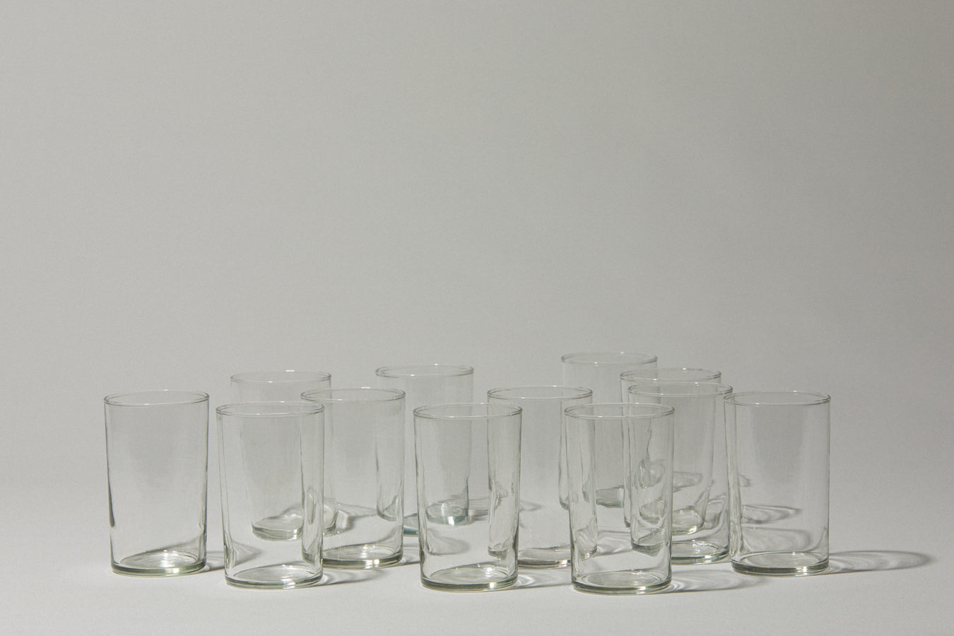 Set of twelve drinking GLASSES