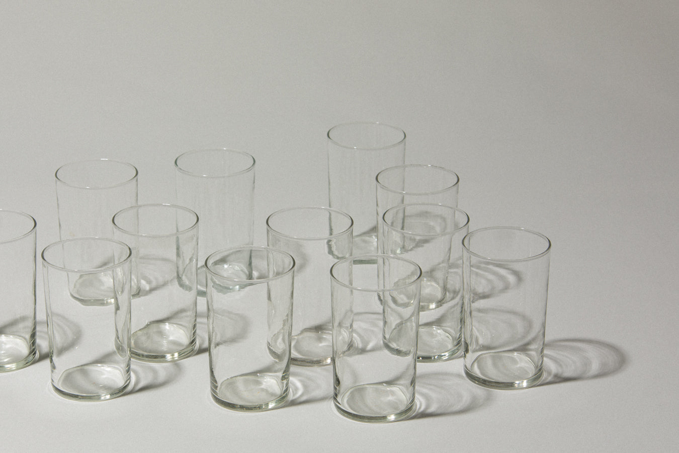 Set of twelve drinking GLASSES