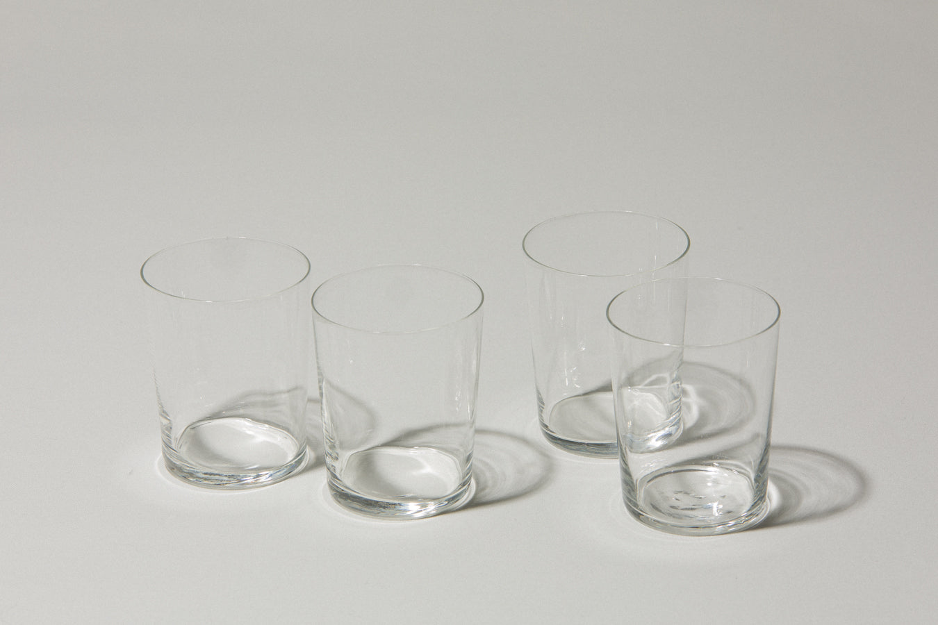 Set of four drinking GLASSES