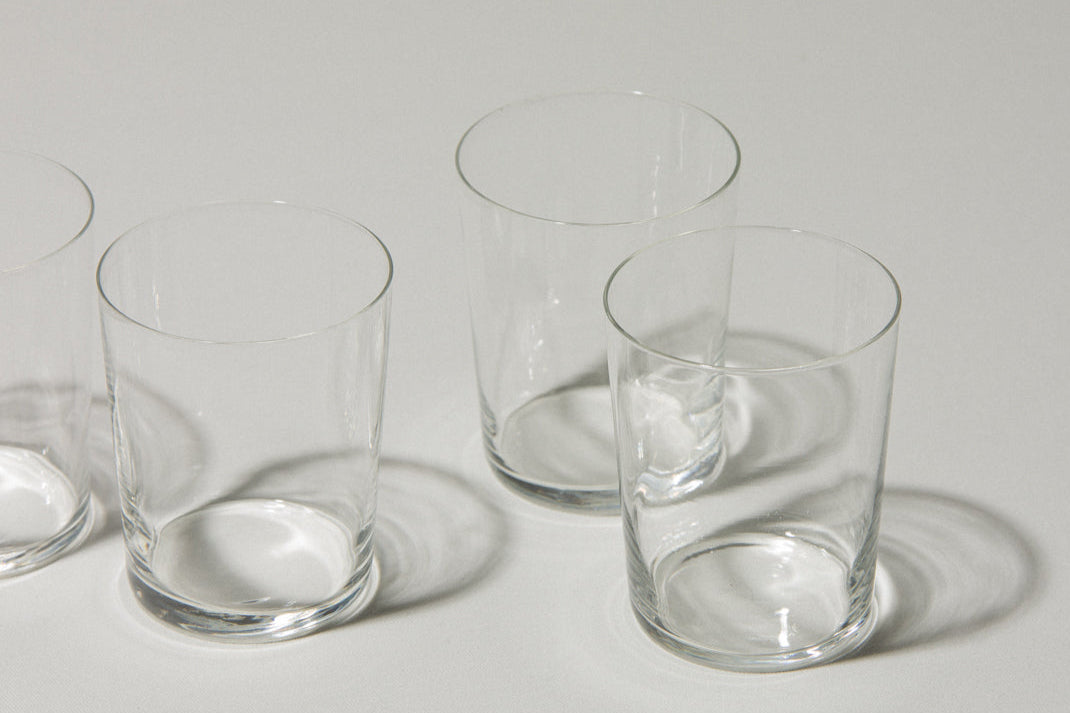 Set of four drinking GLASSES