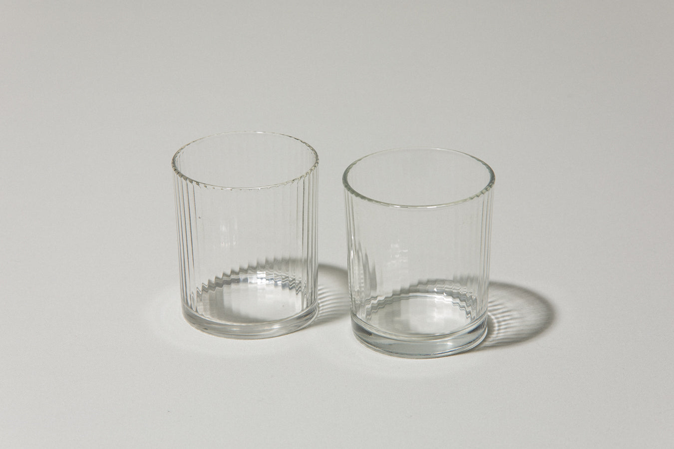 Set of two drinking GLASSES