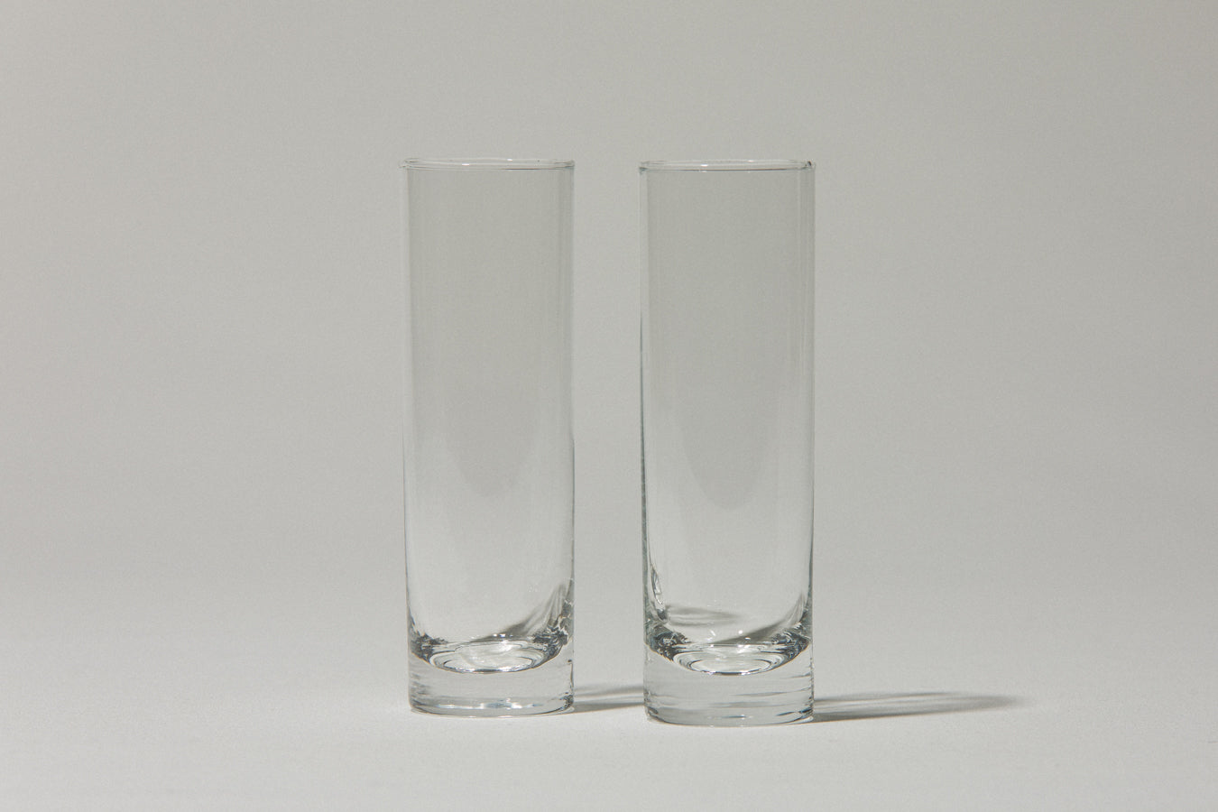 Set of two drinking GLASSES