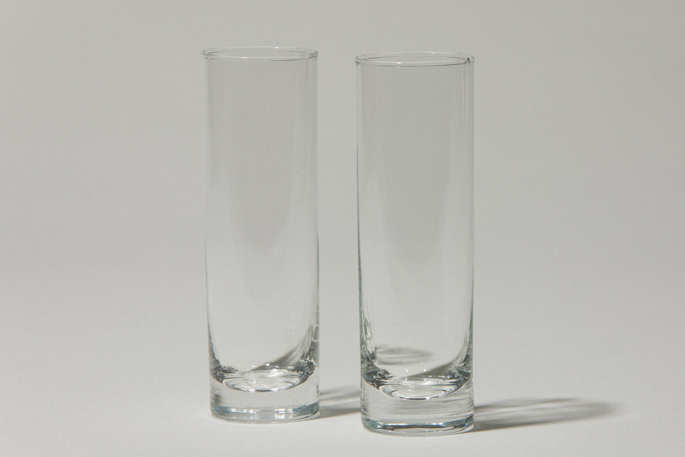 Set of two drinking GLASSES