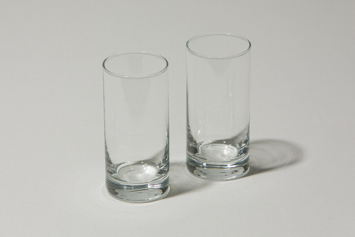 Set of two drinking GLASSES