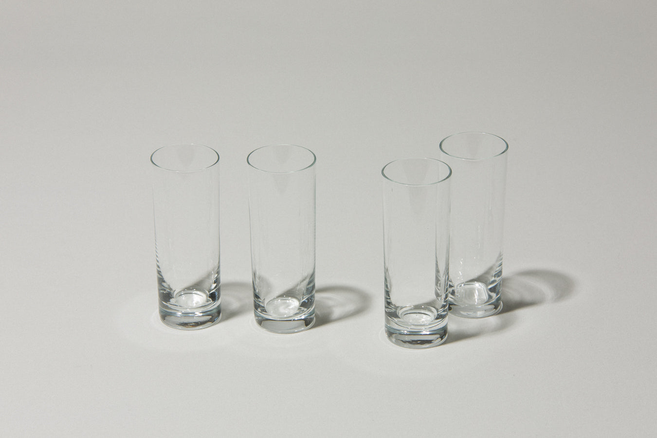 Set of four drinking GLASSES